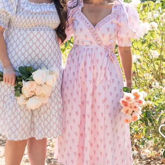 Dondolo Dresses & Skirts - Dondolo Pink Floral Grace Rose Farm Seraphina Dress XXL